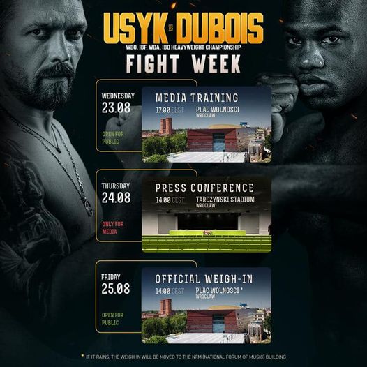 Usyk vs Dubois Fight Week