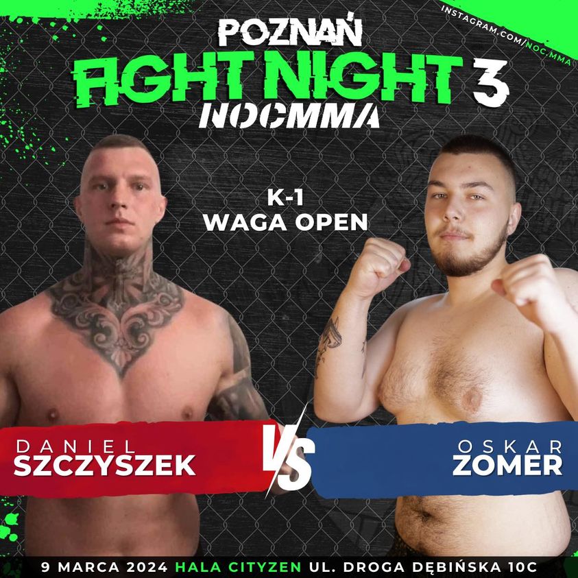 Poznań Fight NIght 3 - Karta walk